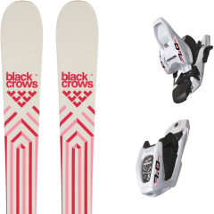 comparer et trouver le meilleur prix du ski Black Crows Alpin junius birdie + 7.0 jr 70mm white/black blanc/rose sur Sportadvice