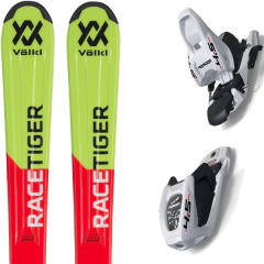 comparer et trouver le meilleur prix du ski Völkl Alpin  racetiger flat 19 + m 4.5 eps white/black 19 rouge/vert 2019 sur Sportadvice