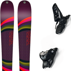 comparer et trouver le meilleur prix du ski K2 Alpin missconduct 19 + squire 11 id black violet sur Sportadvice