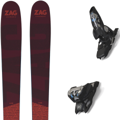 comparer et trouver le meilleur prix du ski Zag Alpin h96 + griffon 13 id black violet/rouge sur Sportadvice