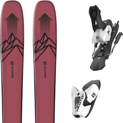 comparer et trouver le meilleur prix du ski Salomon Alpin qst stella 106 pink/black + z12 b100 white/black rose sur Sportadvice