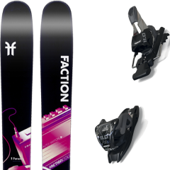 comparer et trouver le meilleur prix du ski Faction Alpin prodigy 3.0 + 11.0 tcx black/anthracite multicolore sur Sportadvice