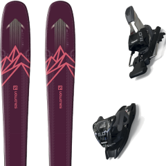 comparer et trouver le meilleur prix du ski Salomon Alpin qst myriad 85 purple/pink + 11.0 tcx black/anthracite violet/rose sur Sportadvice