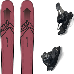 comparer et trouver le meilleur prix du ski Salomon Alpin qst stella 106 pink/black + 11.0 tcx black/anthracite rose sur Sportadvice