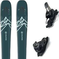 comparer et trouver le meilleur prix du ski Salomon Alpin n qst lux 92 green/bl + 11.0 tcx black/anthracite vert/bleu sur Sportadvice