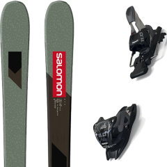 comparer et trouver le meilleur prix du ski Salomon Alpin nfx grey/black/red + 11.0 tcx black/anthracite vert/gris sur Sportadvice