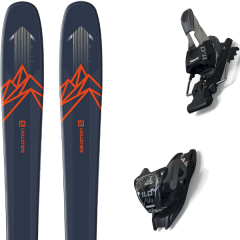 comparer et trouver le meilleur prix du ski Salomon Alpin qst 85 blue/orange + 11.0 tcx black/anthracite bleu sur Sportadvice