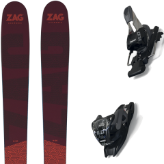 comparer et trouver le meilleur prix du ski Zag Alpin h96 + 11.0 tcx black/anthracite violet/rouge sur Sportadvice