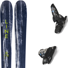 comparer et trouver le meilleur prix du ski Line Alpin supernatural 100 + griffon 13 id black bleu/blanc sur Sportadvice
