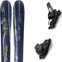 comparer et trouver le meilleur prix du ski Line Alpin supernatural 100 + 11.0 tcx black/anthracite bleu/blanc sur Sportadvice