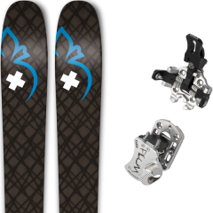 comparer et trouver le meilleur prix du ski Movement Rando session 85 + guide 12 gris marron/bleu sur Sportadvice