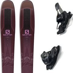 comparer et trouver le meilleur prix du ski Salomon Alpin qst lumen 99 purple/pink 19 + 11.0 tcx black/anthracite violet sur Sportadvice