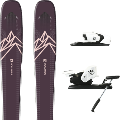 comparer et trouver le meilleur prix du ski Salomon Alpin qst lumen 99 purple/light + z12 b90 white/black violet/rose sur Sportadvice