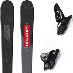 comparer et trouver le meilleur prix du ski Salomon Alpin tnt black/grey/red + squire 11 id black noir/gris/rouge sur Sportadvice