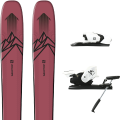 comparer et trouver le meilleur prix du ski Salomon Alpin qst stella 106 pink/black + z12 b90 white/black rose sur Sportadvice