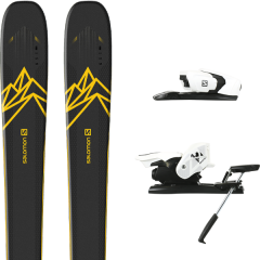 comparer et trouver le meilleur prix du ski Salomon Alpin qst 92 dark blue/yellow + z12 b90 white/black bleu sur Sportadvice