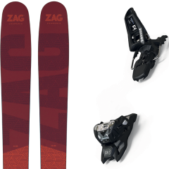 comparer et trouver le meilleur prix du ski Zag Alpin h116 + squire 11 id black rouge/orange sur Sportadvice