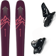 comparer et trouver le meilleur prix du ski Salomon Alpin qst myriad 85 purple/pink + squire 11 id black violet/rose sur Sportadvice