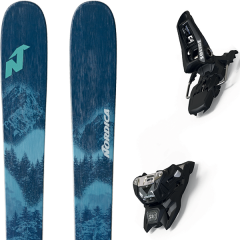 comparer et trouver le meilleur prix du ski Nordica Alpin santa ana 98 + squire 11 id black vert/bleu sur Sportadvice