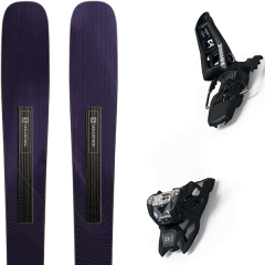 comparer et trouver le meilleur prix du ski Salomon Alpin stance w 88 + squire 11 id black noir/violet sur Sportadvice