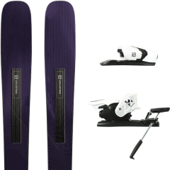 comparer et trouver le meilleur prix du ski Salomon Alpin stance w 88 + z12 b90 white/black noir/violet sur Sportadvice