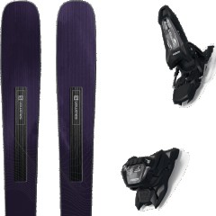 comparer et trouver le meilleur prix du ski Salomon All mountain polyvalent stance w 88 + griffon 13 id black noir/violet taille 154 sur Sportadvice