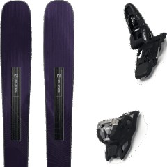 comparer et trouver le meilleur prix du ski Salomon All mountain polyvalent stance w 88 + squire 11 black noir/violet taille 154 sur Sportadvice