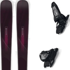 comparer et trouver le meilleur prix du ski Salomon All mountain polyvalent stance w 84 black/bordeau + griffon 13 id black violet taille 175 sur Sportadvice