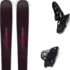 comparer et trouver le meilleur prix du ski Salomon All mountain polyvalent stance w 84 black/bordeau + squire 11 black violet taille 175 sur Sportadvice