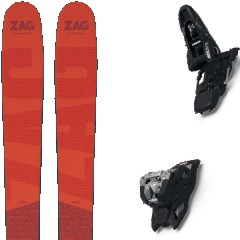 comparer et trouver le meilleur prix du ski Zag Free h106 + squire 11 black rouge/orange taille 192 sur Sportadvice