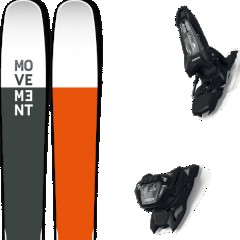 comparer et trouver le meilleur prix du ski Movement Free go 115 reverse ti + griffon 13 id black orange/noir taille 189 sur Sportadvice