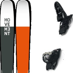 comparer et trouver le meilleur prix du ski Movement Free go 115 reverse ti + squire 11 black orange/noir taille 189 sur Sportadvice