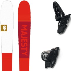 comparer et trouver le meilleur prix du ski Majesty All mountain polyvalent adventure + squire 11 black rouge/blanc taille 176 sur Sportadvice