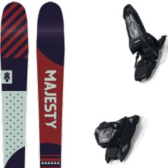 comparer et trouver le meilleur prix du ski Majesty All mountain polyvalent adventure gt w + griffon 13 id black bleu/rouge/vert taille 172 sur Sportadvice