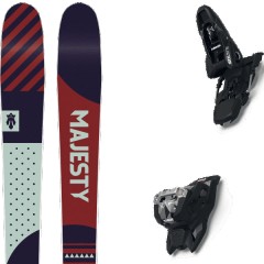 comparer et trouver le meilleur prix du ski Majesty All mountain polyvalent adventure gt w + squire 11 black bleu/rouge/vert taille 166 sur Sportadvice