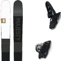 comparer et trouver le meilleur prix du ski Majesty All mountain polyvalent adventure xl + squire 11 black noir/gris/blanc taille 185 sur Sportadvice