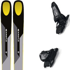 comparer et trouver le meilleur prix du ski Kastle Free k stle zx108 + griffon 13 id black gris/jaune taille 179 sur Sportadvice