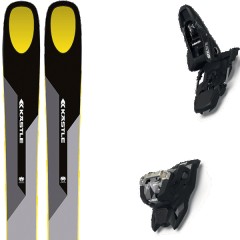 comparer et trouver le meilleur prix du ski Kastle Free k stle zx108 + squire 11 black gris/jaune taille 179 sur Sportadvice