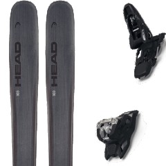 comparer et trouver le meilleur prix du ski Head Free kore 103 w + squire 11 black gris taille 163 sur Sportadvice