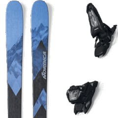 comparer et trouver le meilleur prix du ski Nordica Free enforcer 104 free + griffon 13 id black bleu/gris taille 186 sur Sportadvice