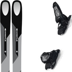 comparer et trouver le meilleur prix du ski Kastle Free k stle zx100 + griffon 13 id black gris/blanc taille 181 sur Sportadvice