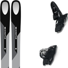 comparer et trouver le meilleur prix du ski Kastle Free k stle zx100 + squire 11 black gris/blanc taille 168 sur Sportadvice