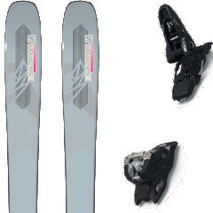 comparer et trouver le meilleur prix du ski Salomon Free qst lumen 99 light grey/pink + squire 11 black gris taille 153 sur Sportadvice