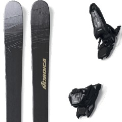 comparer et trouver le meilleur prix du ski Nordica Free unleashed 108 + griffon 13 id black gris/noir taille 174 sur Sportadvice