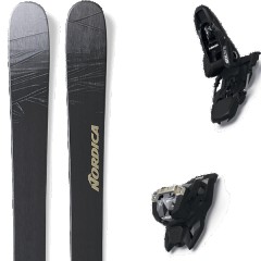 comparer et trouver le meilleur prix du ski Nordica Free unleashed 108 + squire 11 black gris/noir taille 174 sur Sportadvice