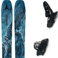 comparer et trouver le meilleur prix du ski Atomic Bent 90 metalic blue/grey + squire 11 black bleu taille 166 sur Sportadvice