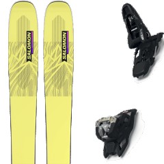 comparer et trouver le meilleur prix du ski Salomon Free n qst stella 106 yel pear + squire 11 black jaune taille 165 sur Sportadvice