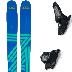 comparer et trouver le meilleur prix du ski Zag Free slap 112 lady + griffon 13 id black bleu/vert taille 164 sur Sportadvice
