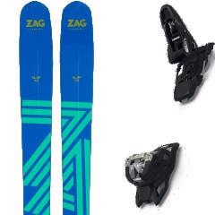 comparer et trouver le meilleur prix du ski Zag Free slap 112 lady + squire 11 black bleu/vert taille 164 sur Sportadvice