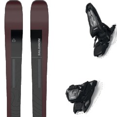 comparer et trouver le meilleur prix du ski Salomon All mountain polyvalent n stance 90 black/burgandy + griffon 13 id black violet/noir taille 188 sur Sportadvice